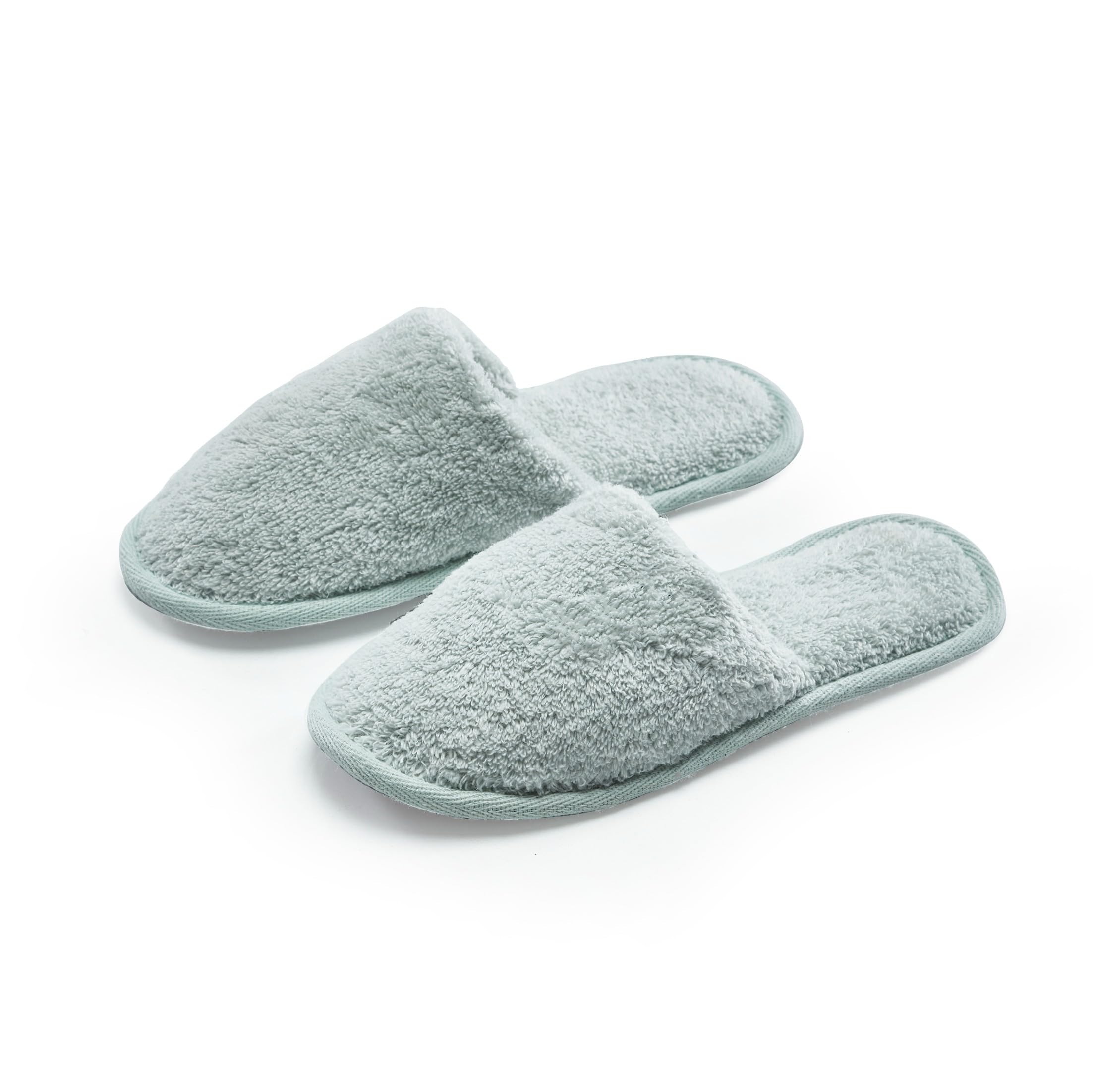 Chaussons ESKYMODE en coton pour femmes, couleur Seafoam, confort doux et séchage rapide.