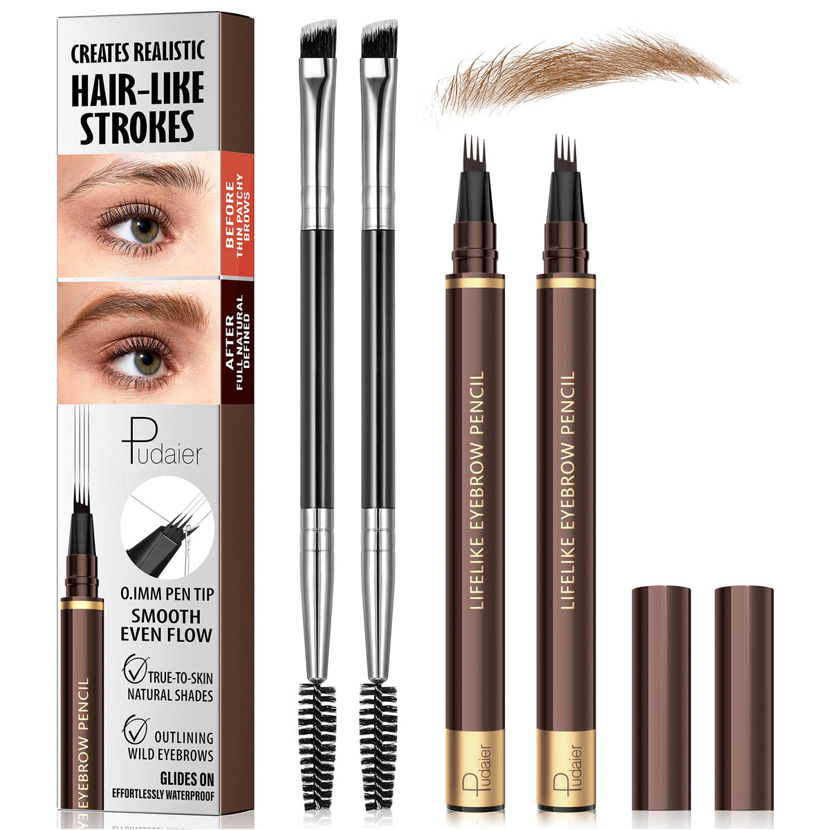 Espoce 4-pointes microblading pour sourcils avec précision ultra fine.