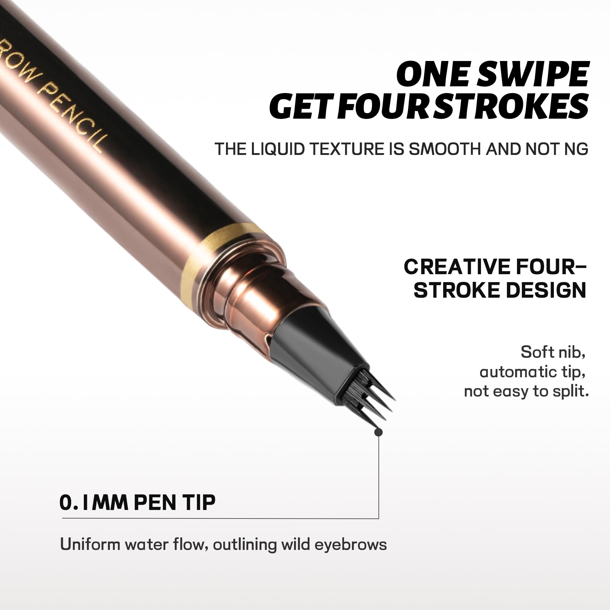 Aspect naturel avec le stylo Espoce pour des sourcils subtilement dessinés