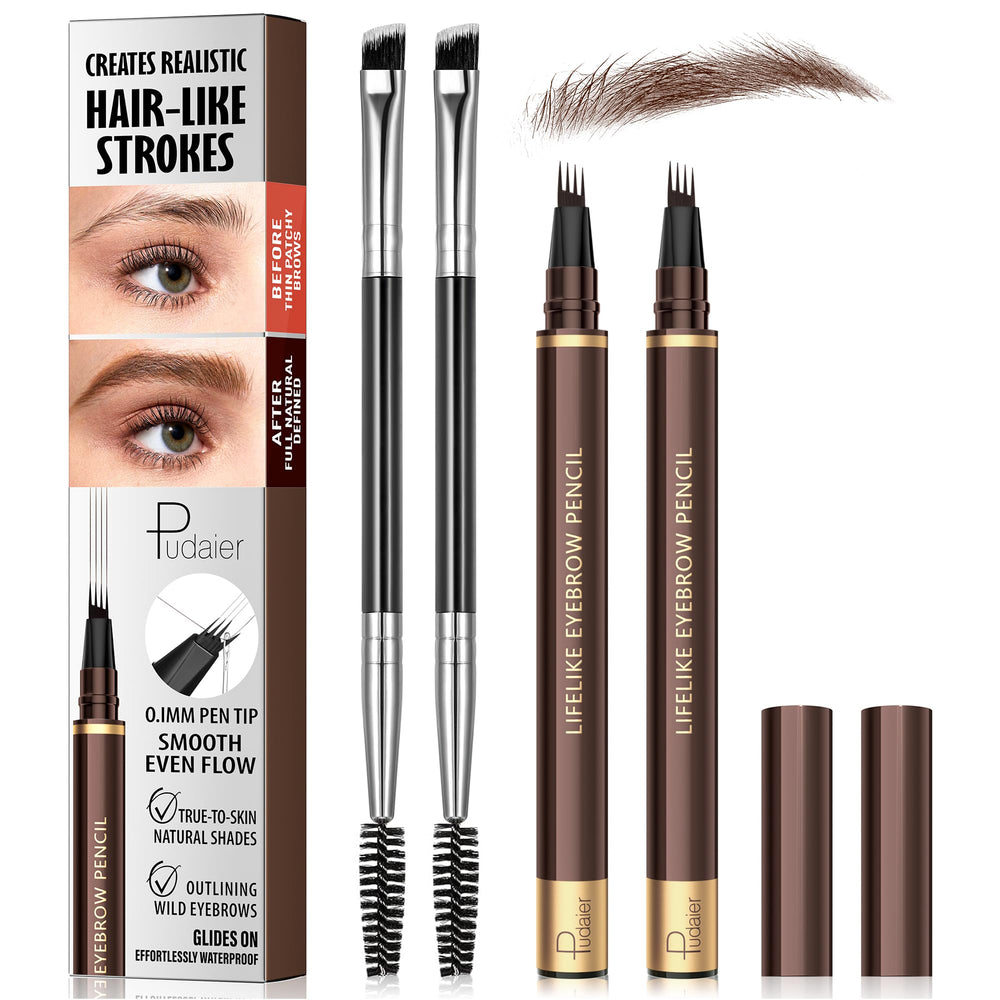 Espoce stylo sourcils microblading 4-pointes pour des poils naturels précis