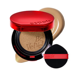 Espoir Be Velvet Cushion emballage compact pour une couvrance naturelle rapide.