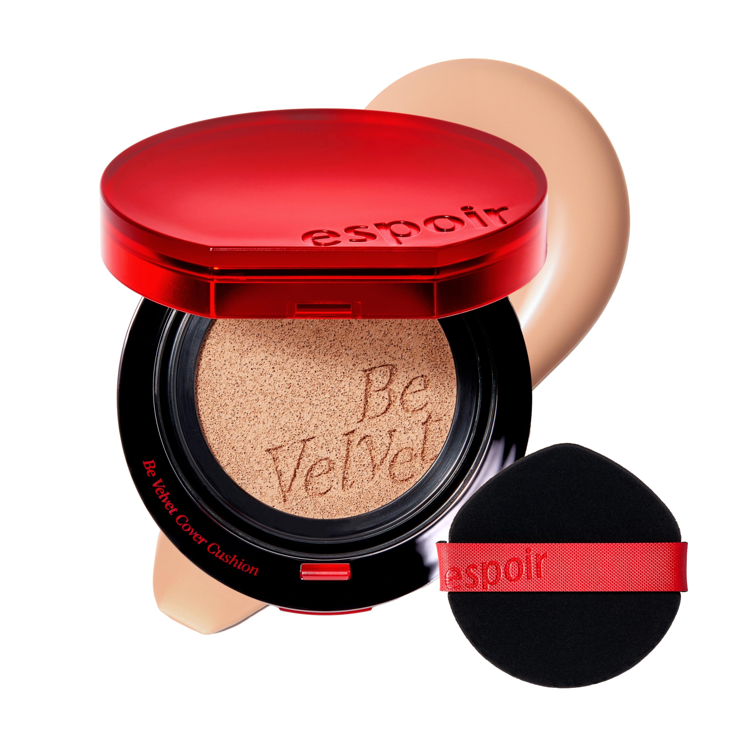 Espoir Be Velvet Cushion Foundation Latte emballage élégant et prêt à l'emploi