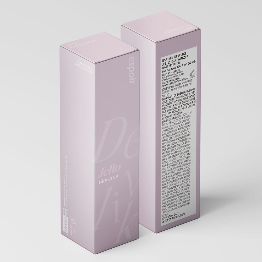 Espoir Glowrizer emballage-design-rose : produit facile à glisser dans le sac
