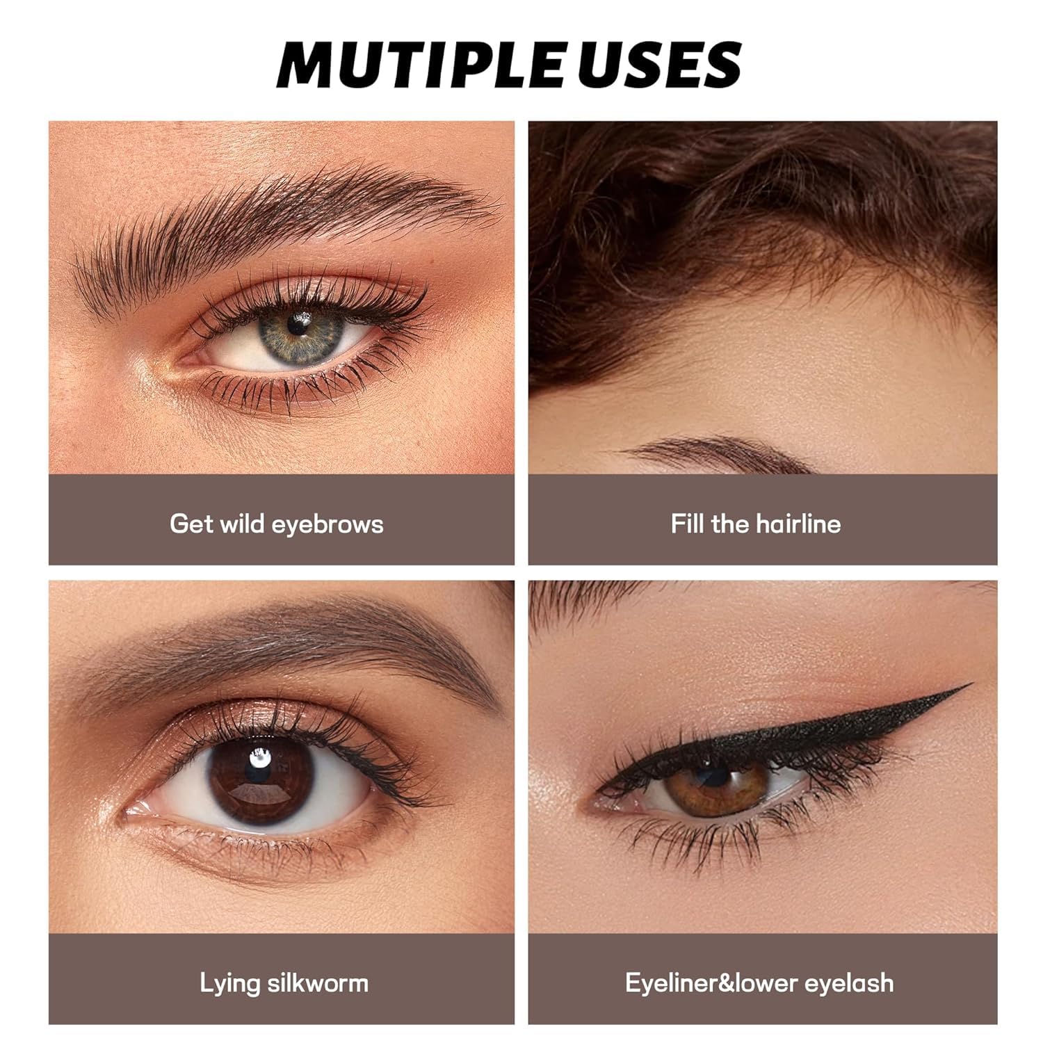 5 teintes disponibles pour assortir parfaitement vos sourcils.