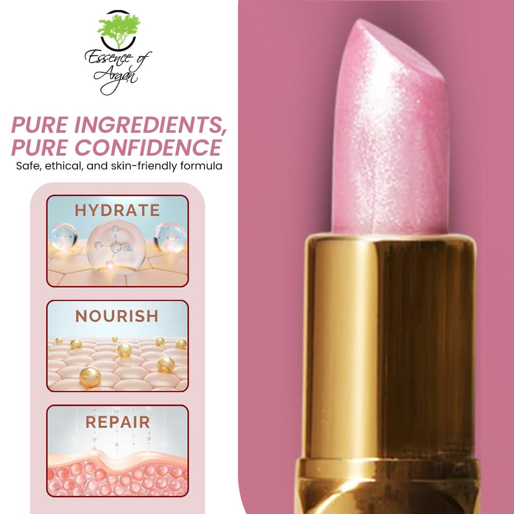 Essence d’Argan – Rouge nourrissant, texture veloutée et confort quotidien.