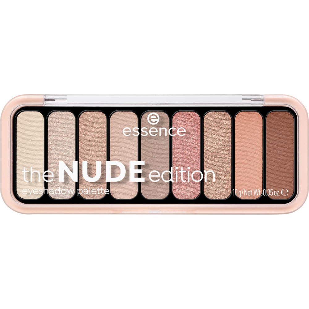 Palette Essence Édition Nude Ombre Champagne Perle – éclat subtil pour un regard lumineux au quotidien.