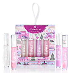 Essence Extreme Shine Lip Gloss 02 swatch on lips with radiant color and high shine