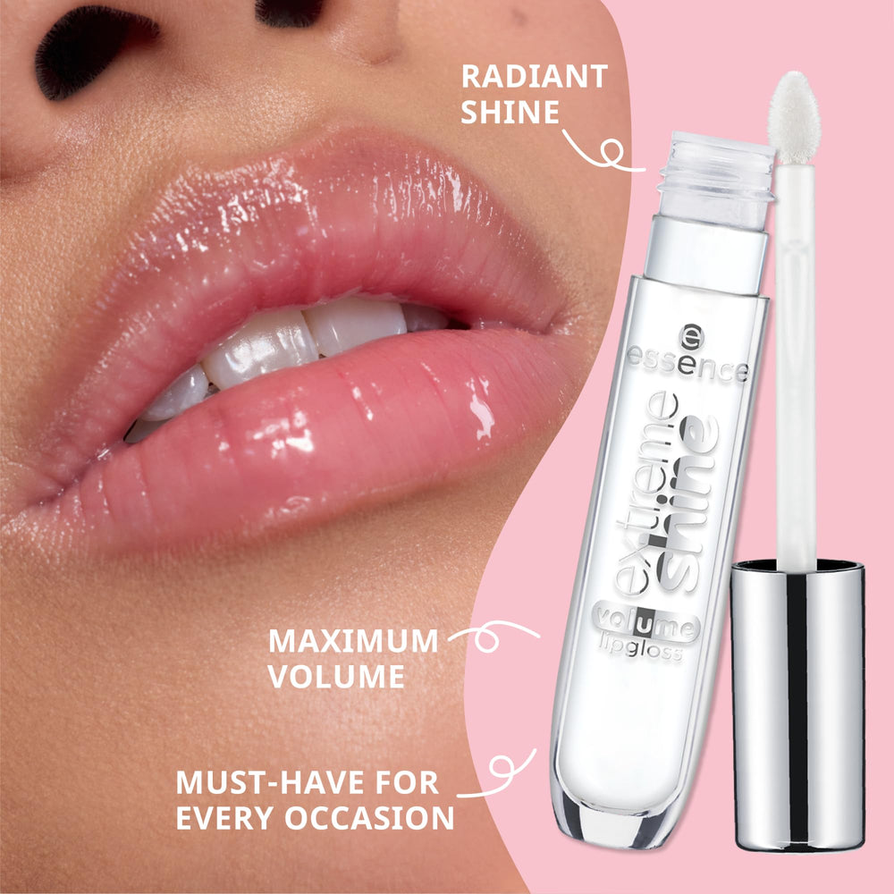 Essence Extreme Shine Lip Gloss 10 swatch for luminous sparkle and smooth wear