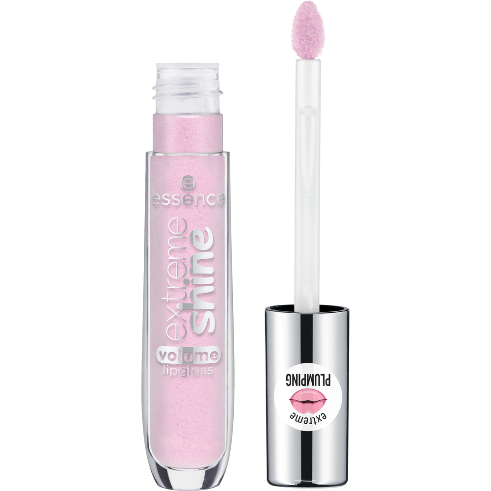 Essence Extreme Shine Lip Gloss close-up on fingers showing color payoff
