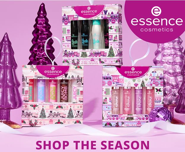 Essence Extreme Shine Lip Gloss gift box featuring four shades for gifting