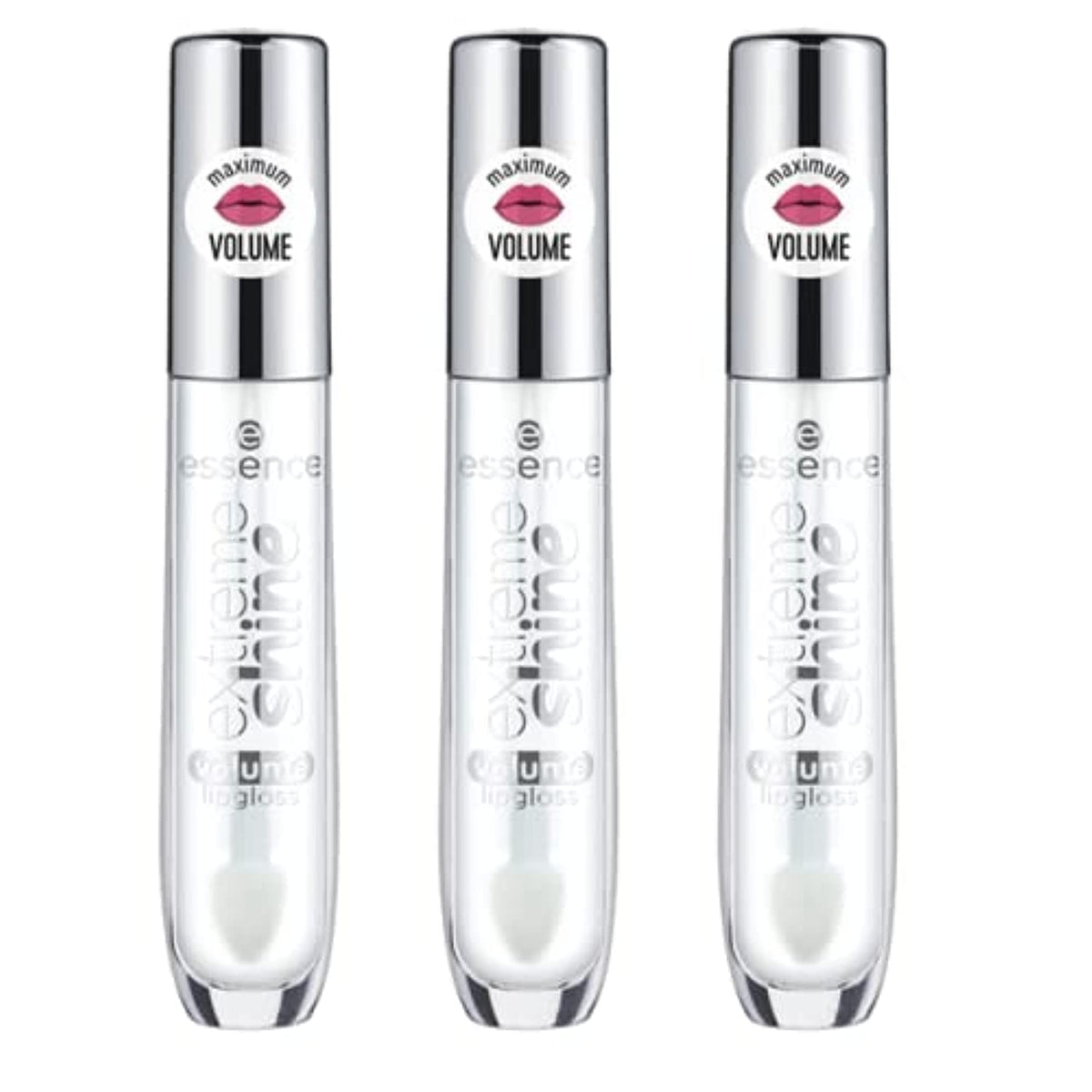 Essence Gloss Extrême Brillance — bouteille lumineuse pour un fini miroir sur les lèvres.
