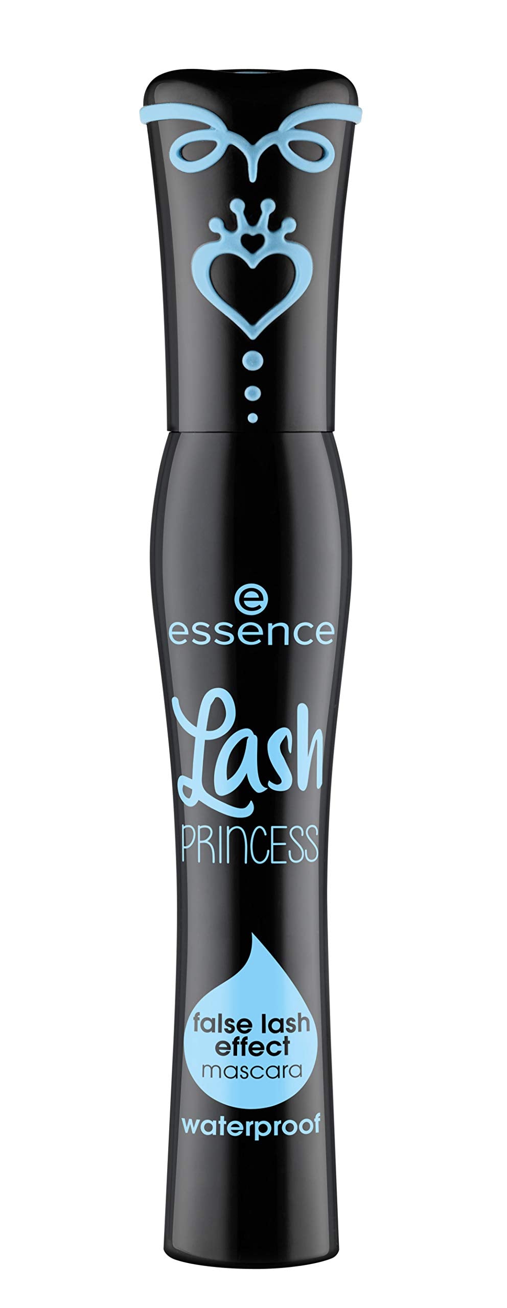 essence Lash Princess conic-fiber brush applies length and definition precisely.