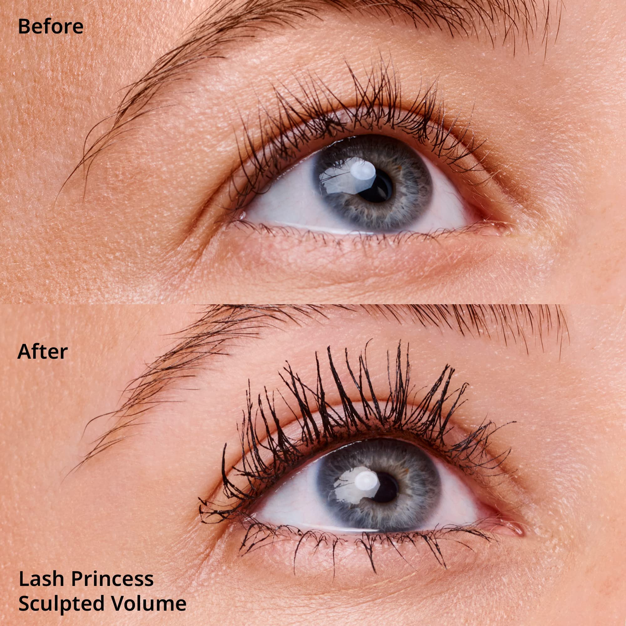 Essence Lash Princess Sculpted Volume Mascara – application précise et définition des cils.