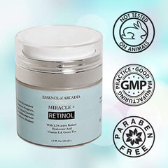 Essence Of Arcadia Crème Retinol Bouteille-Pompe: application pratique et propre.