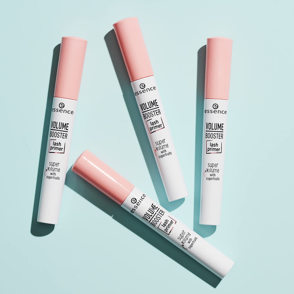 Essence Volume Booster Primer Mascara, huile d’acai pour des cils conditionnés et soyeux.