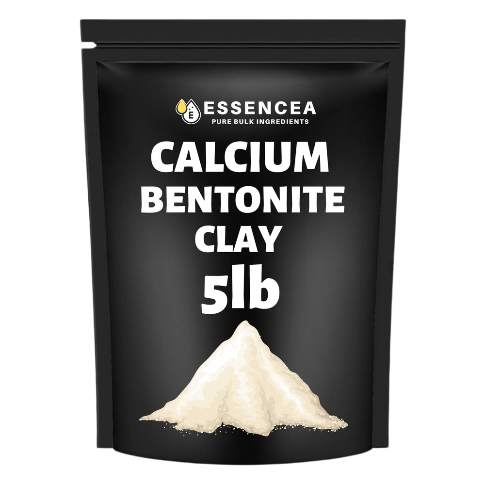 Essencea Calcium Bentonite – poudre pure pour un nettoyage en profondeur de la peau.