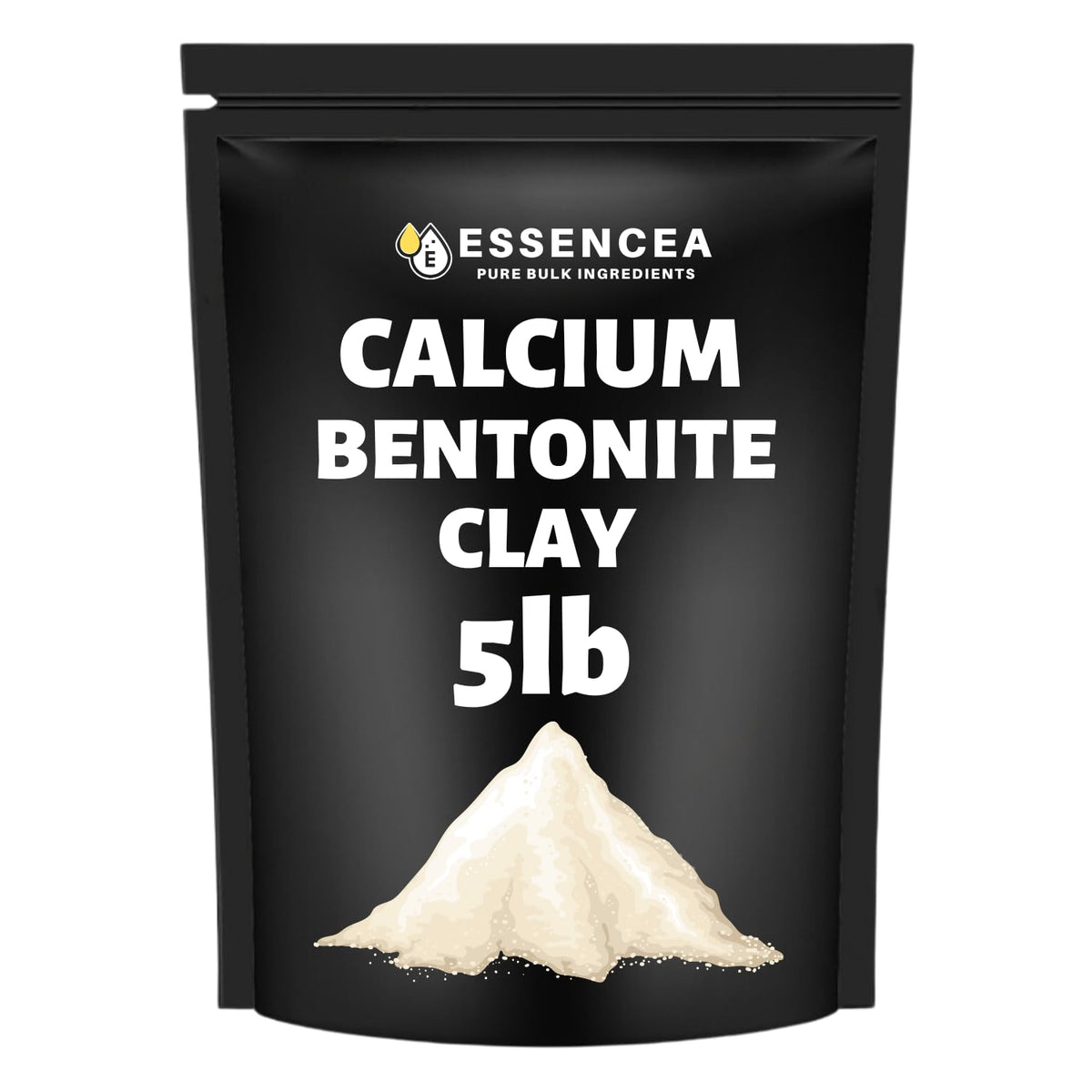 Essencea Calcium Bentonite – poudre pure pour un nettoyage en profondeur de la peau.