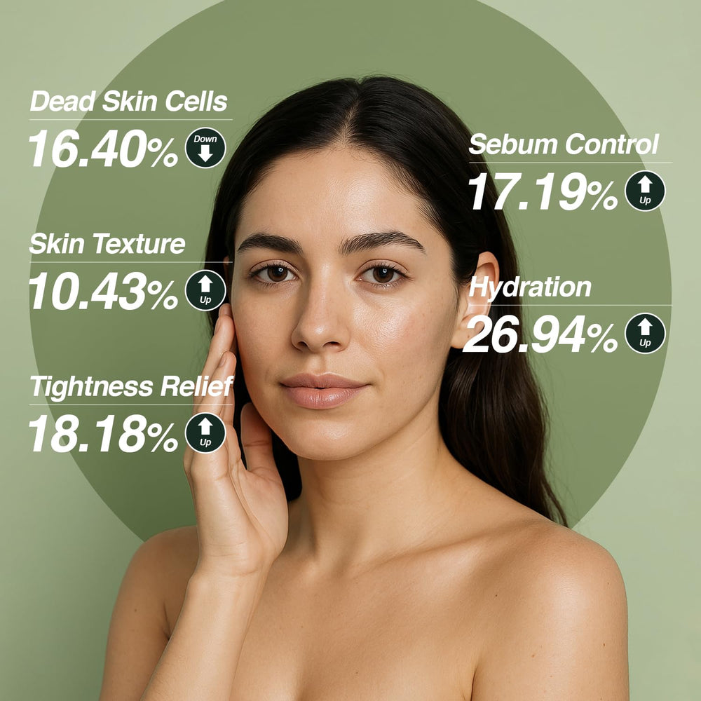 Blend botanique apaisant avec Tea Tree et Centella pour calmer la peau.