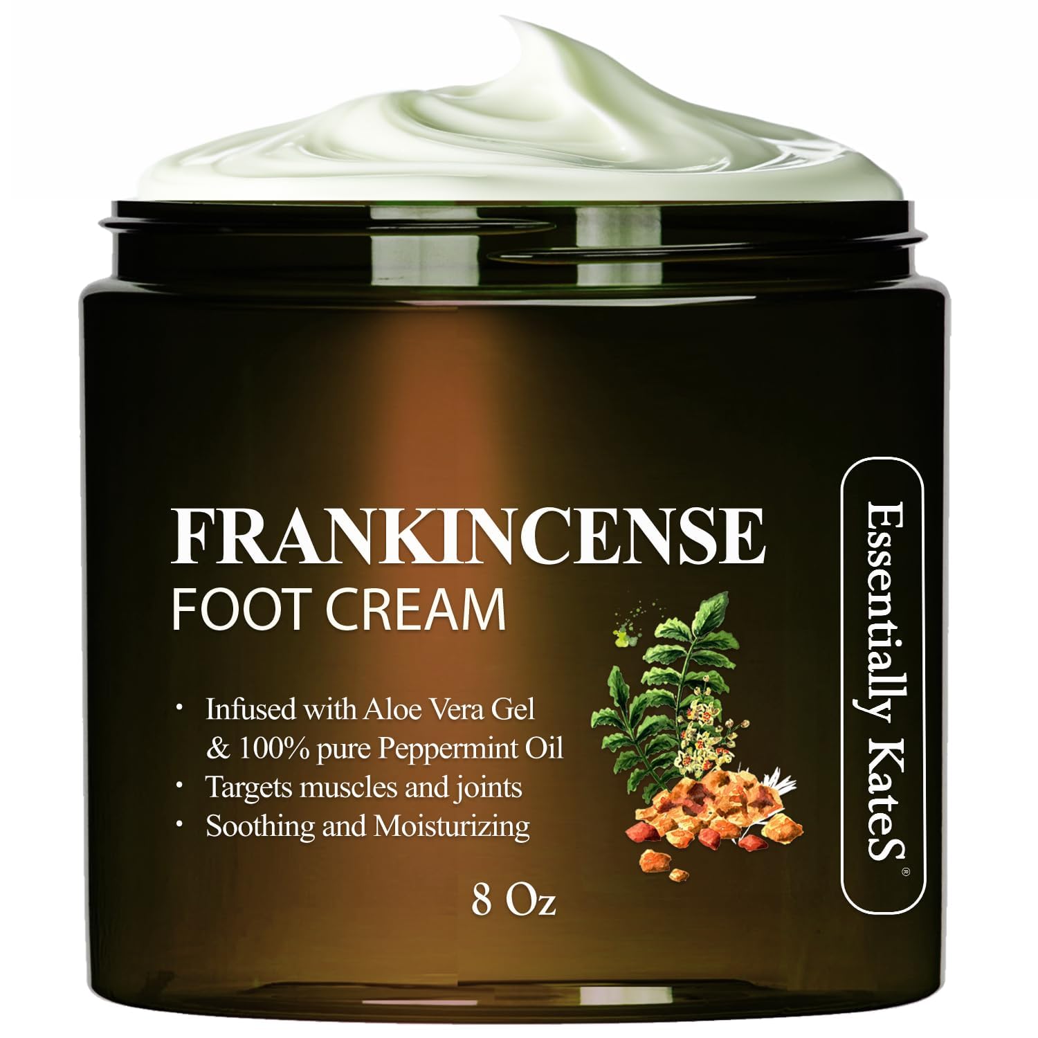 Essentially KateS Crème Pieds Encens: hydratation nourrissante après une longue journée.