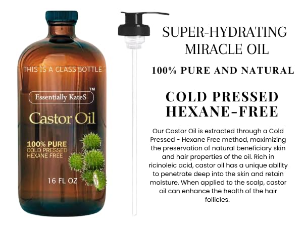 Massage du cuir chevelu avec huile de ricin Essentially KateS