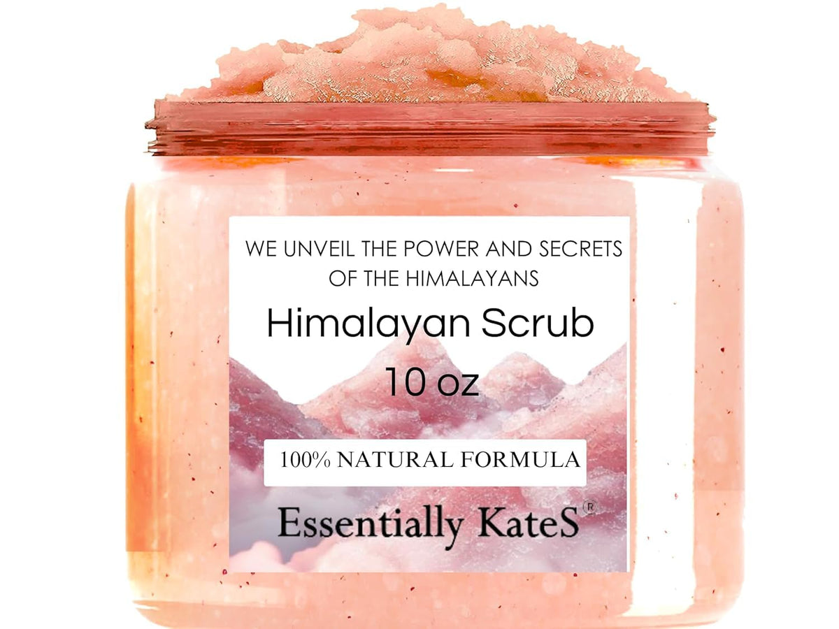 Essentially KateS gommage sel Himalaya – emballage élégant et pratique pour votre routine spa.