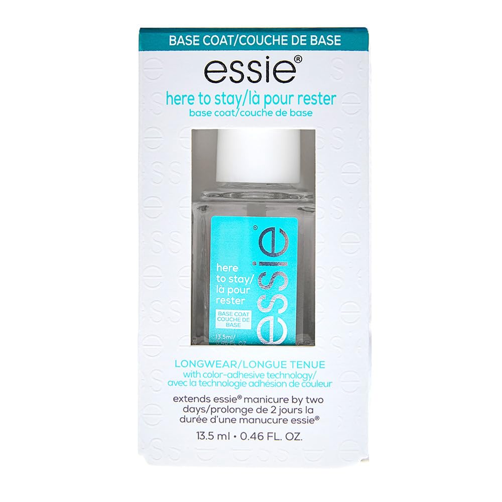 Base coat clair essie prolonge la tenue de la manucure.
