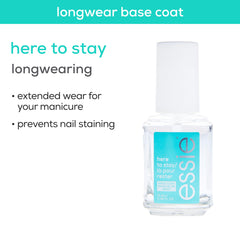 Base coat essie protège des taches et offre un fini lisse.