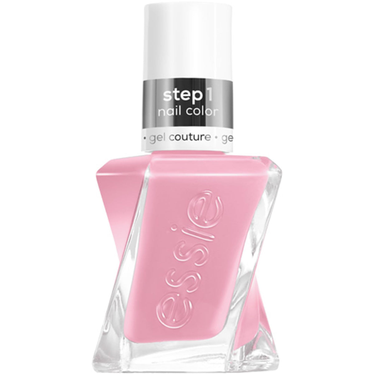 Vernis essie Bodice Goddess dans son flacon, couleur rose pâle prête à une manucure élégante.