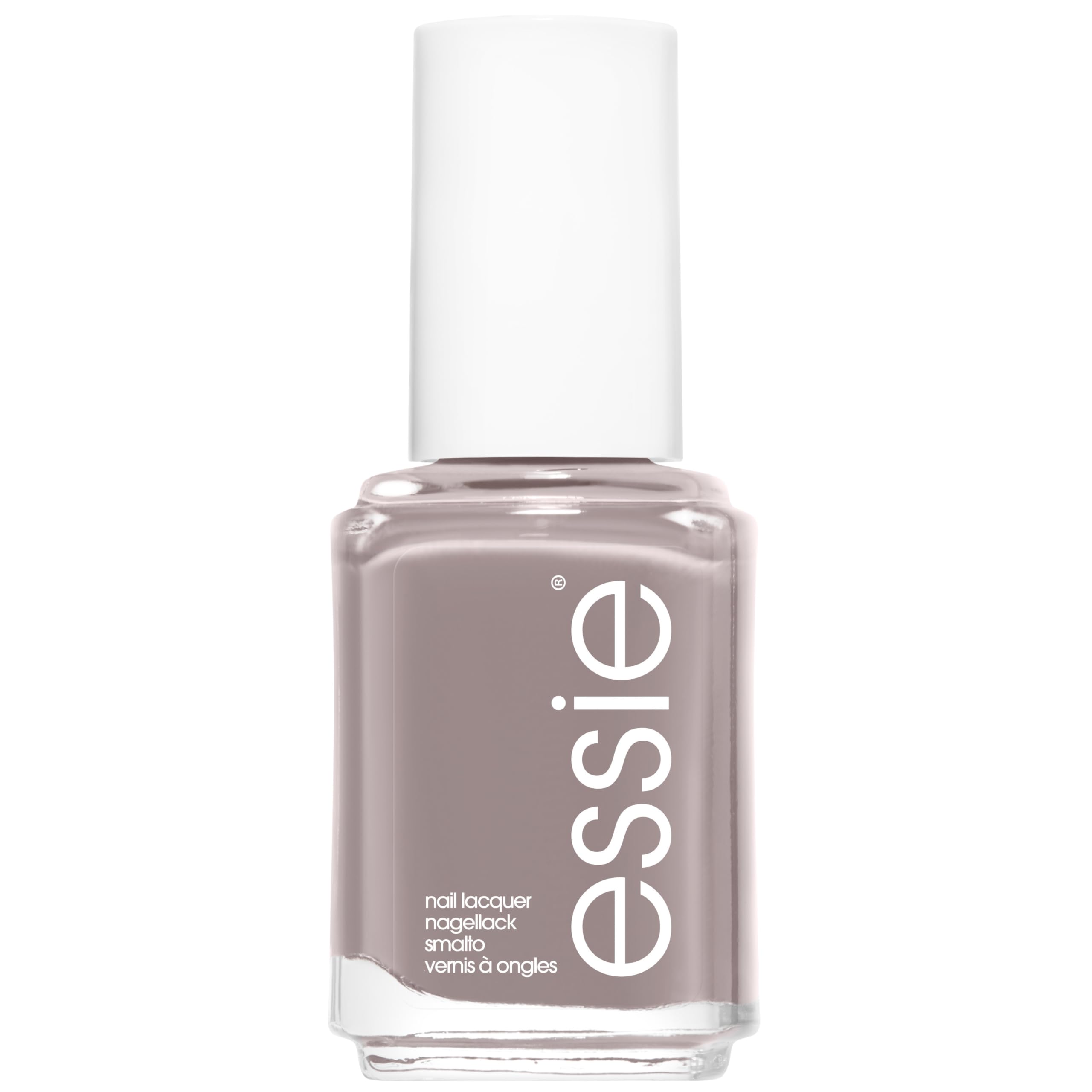 Vernis essie Chinchilly—bouteille montrant une teinte neutre polyvalente.