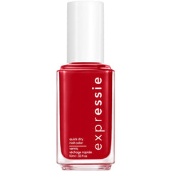 Vernis Essie Expressie Seize Minute dans un flacon rouge-bleuté, application rapide.