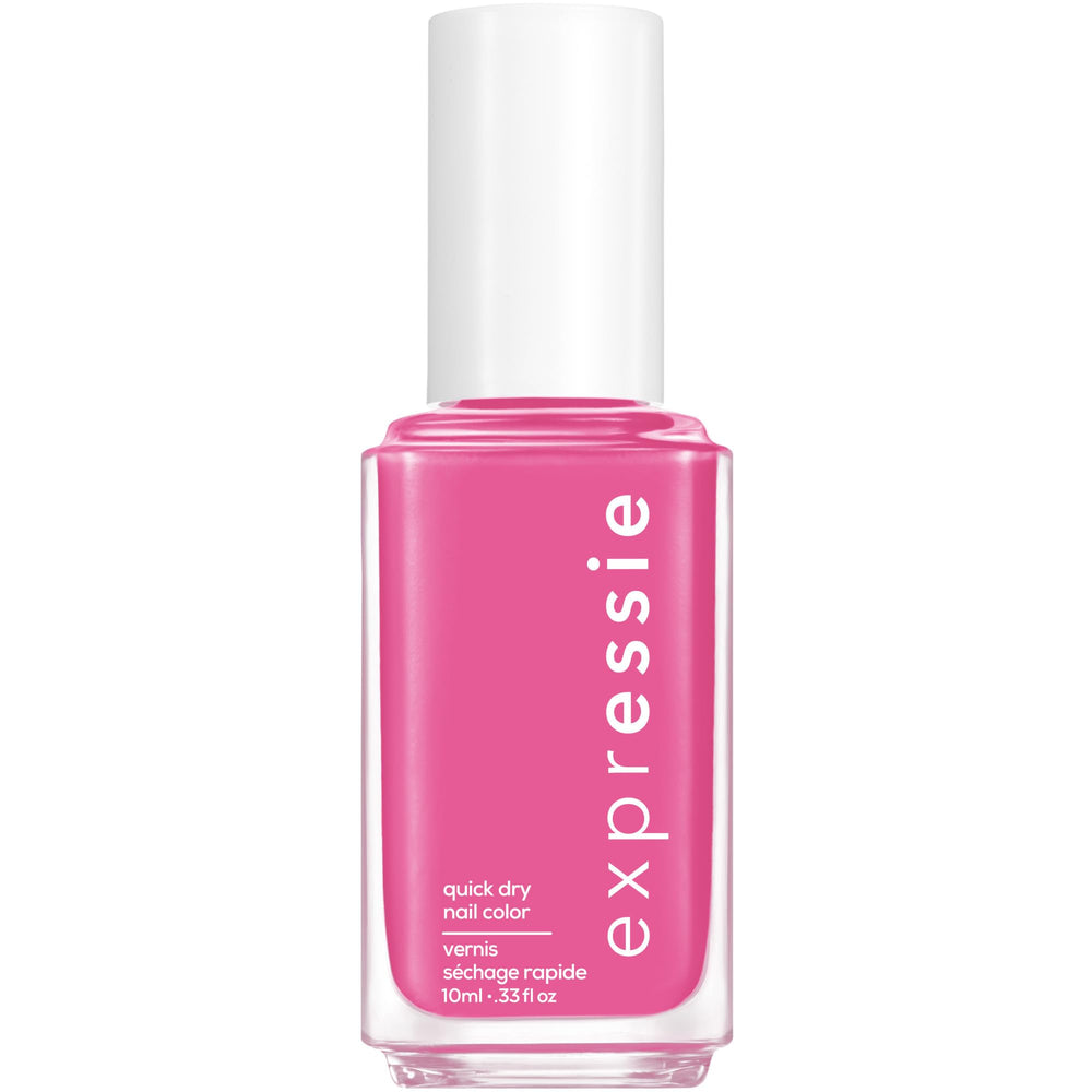Essie Expressie Trick Clique rose chaud prêt à sécher rapidement.