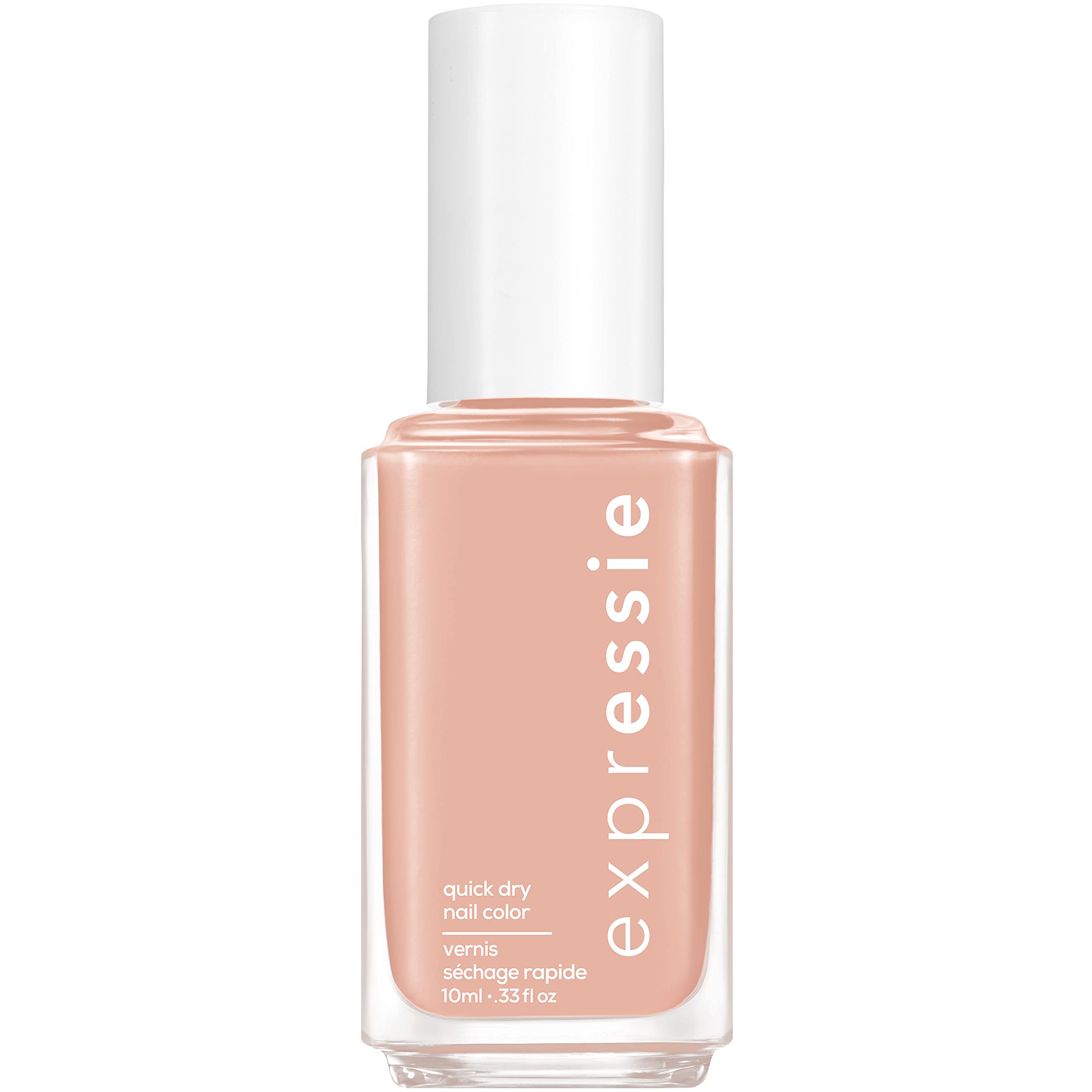 Vernis essie Expressie Buns Up, séchage rapide et couleur beige crème.
