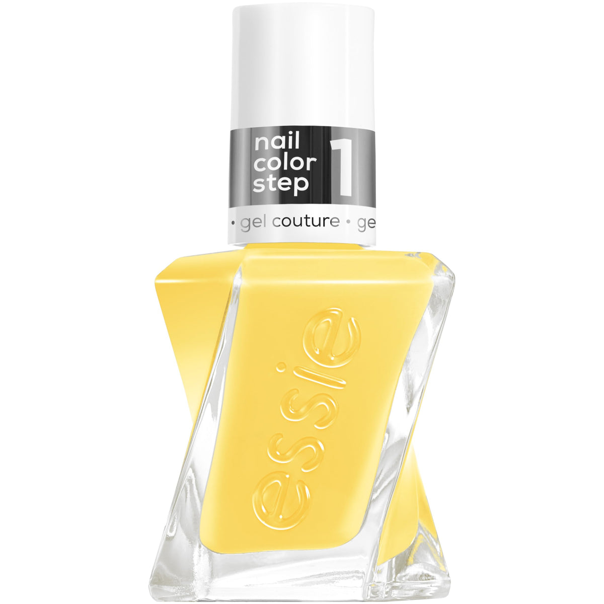 Essie Gel Couture vernis jaune soleil sur flacon, couleur vive