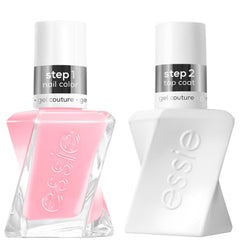 essie gel couture Inside Scoop kit pink nail polish for longwear color.