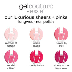 Essie Gel Couture Lace Is More - fini gel lumineux et longue tenue.