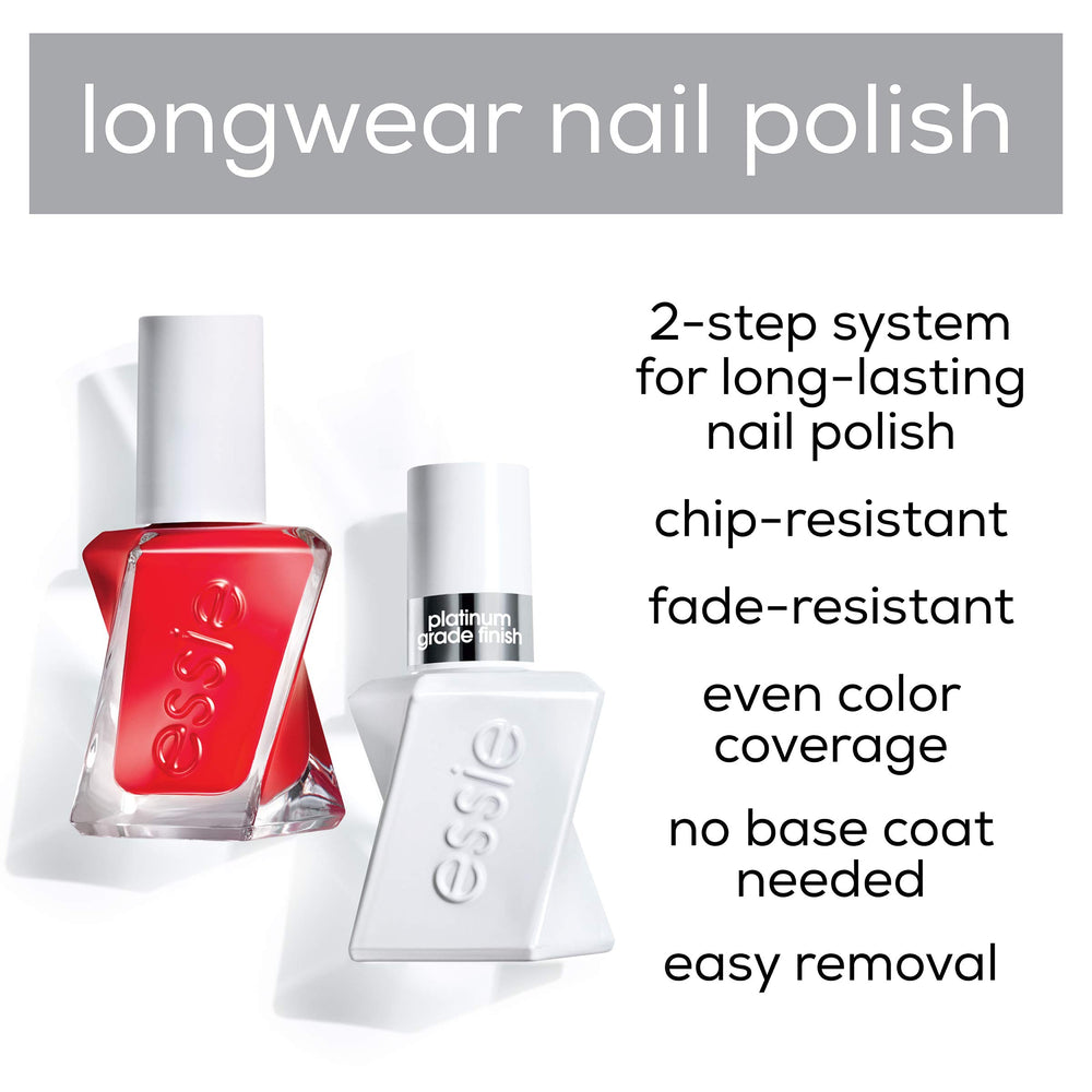 Essie Gel Couture Lace Is More Top Coat - protection et brillance prolongée.