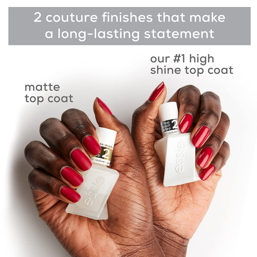 Essie Gel Couture: manucure maison élégante en deux étapes simples.