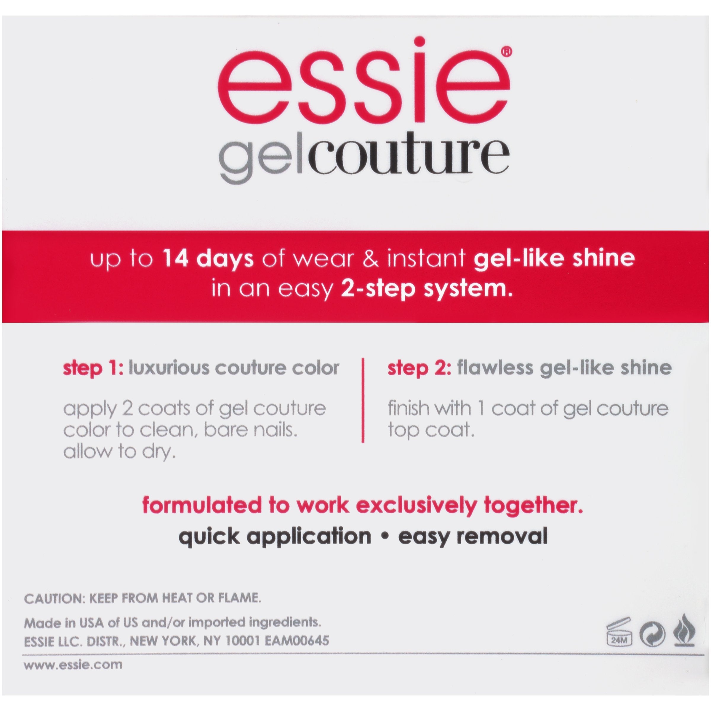 Essie Gel Couture couche de finition brillance durable