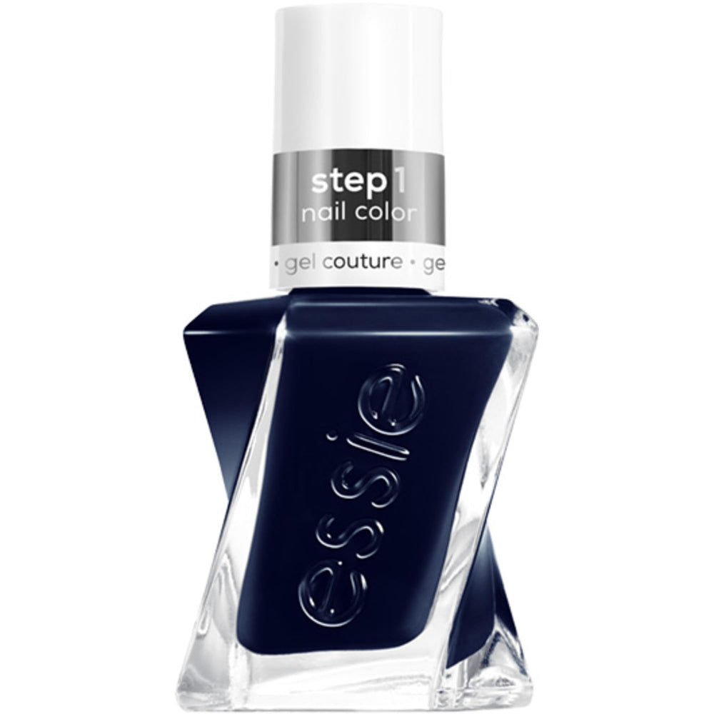 Vernis Essie Gel Couture en bouteille bleu nuit Caviar Bar.