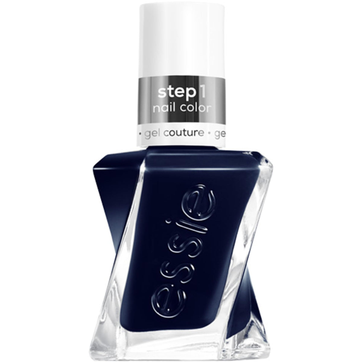 Vernis Essie Gel Couture en bouteille bleu nuit Caviar Bar.