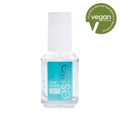 Here To Stay essie: base incolore longue durée pour une couleur fidèle.