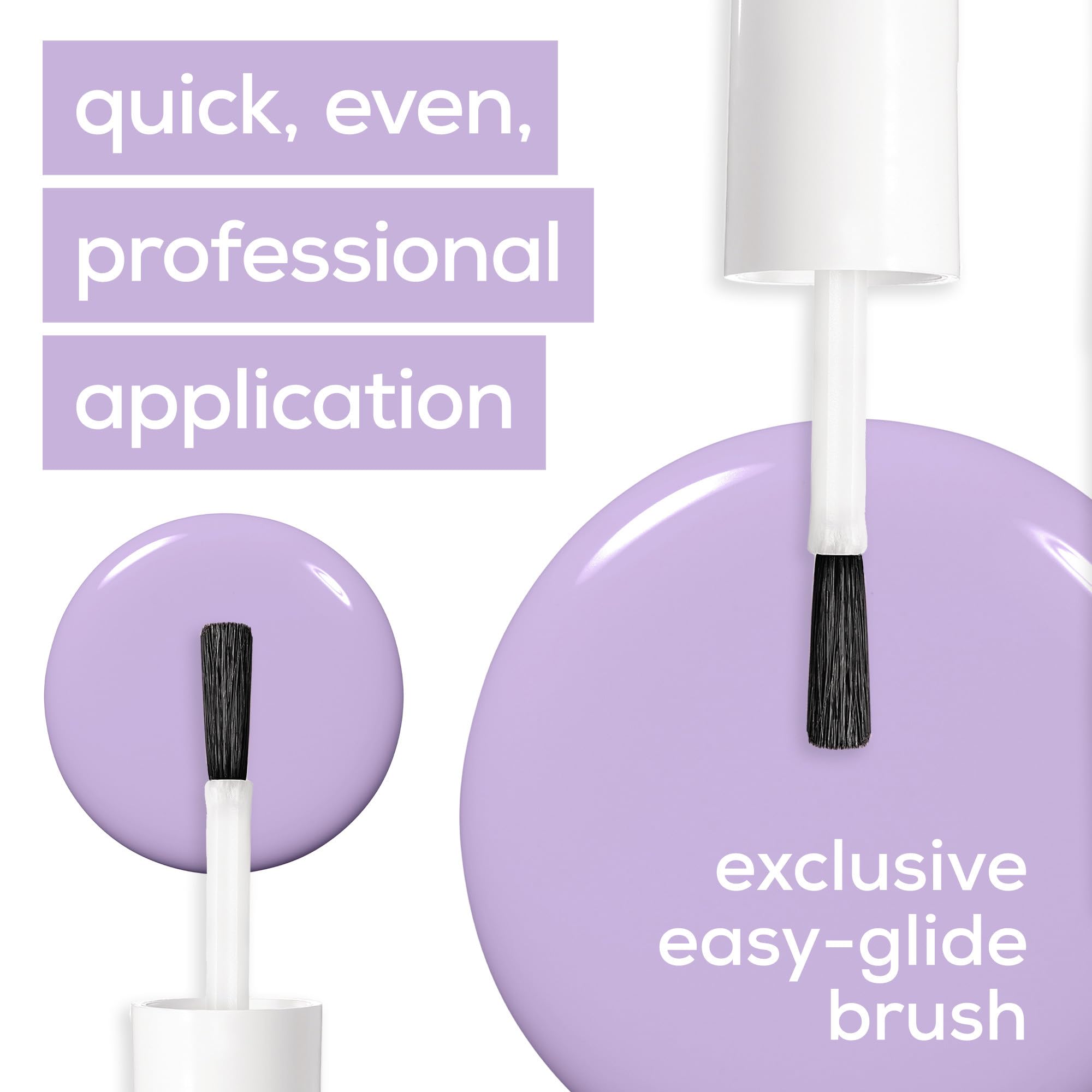 Essie Lilacism, fini brillant, reflet satiné qui attire la lumière.
