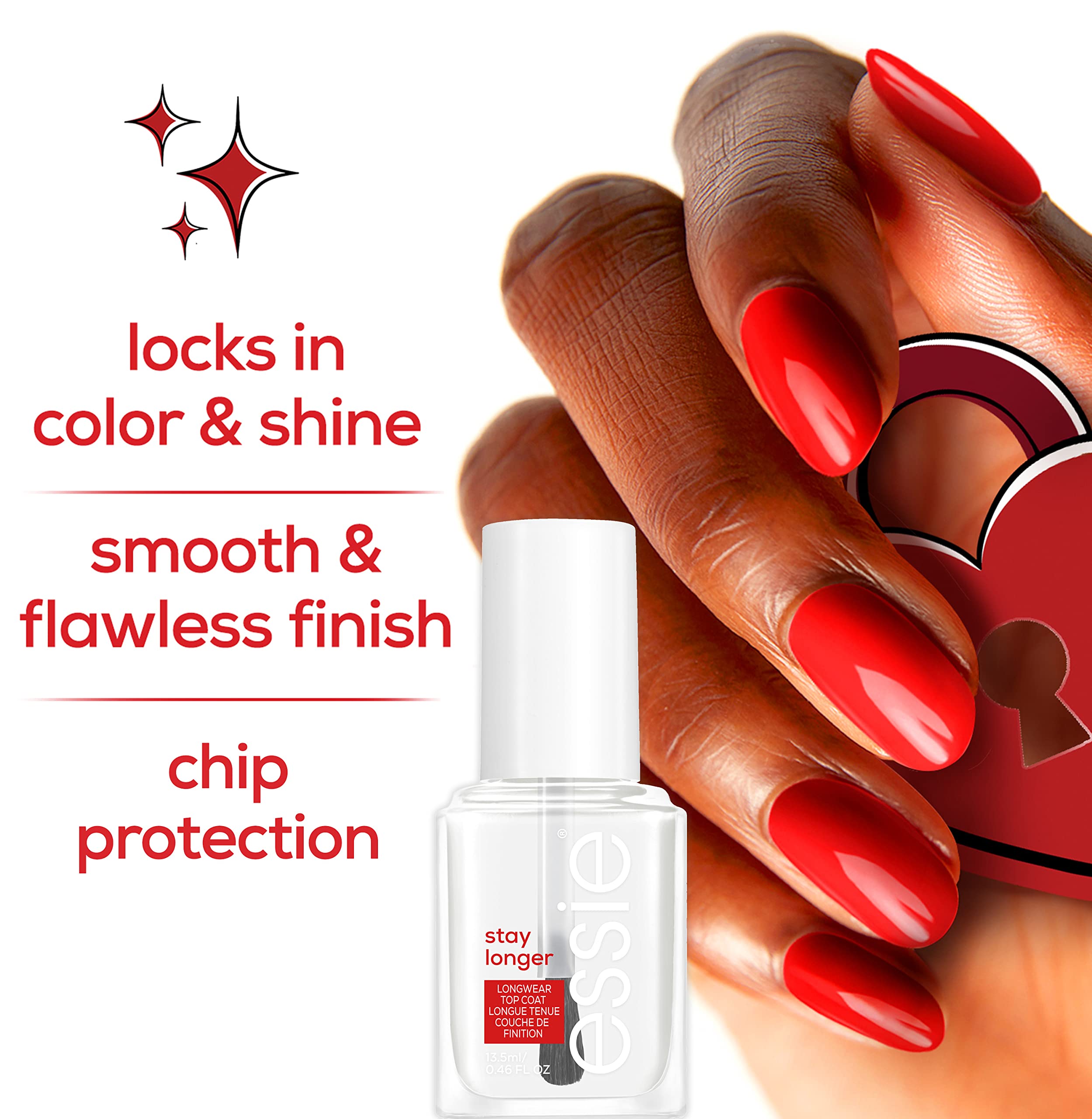 Application fluide du Stay Longer sur l'ongle avec tenue renforcée.