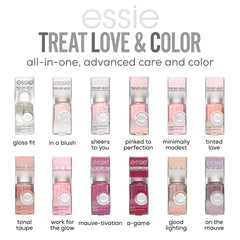 Essie Treat Love & Color, formule au collagène et camélia pour une finition lisse.