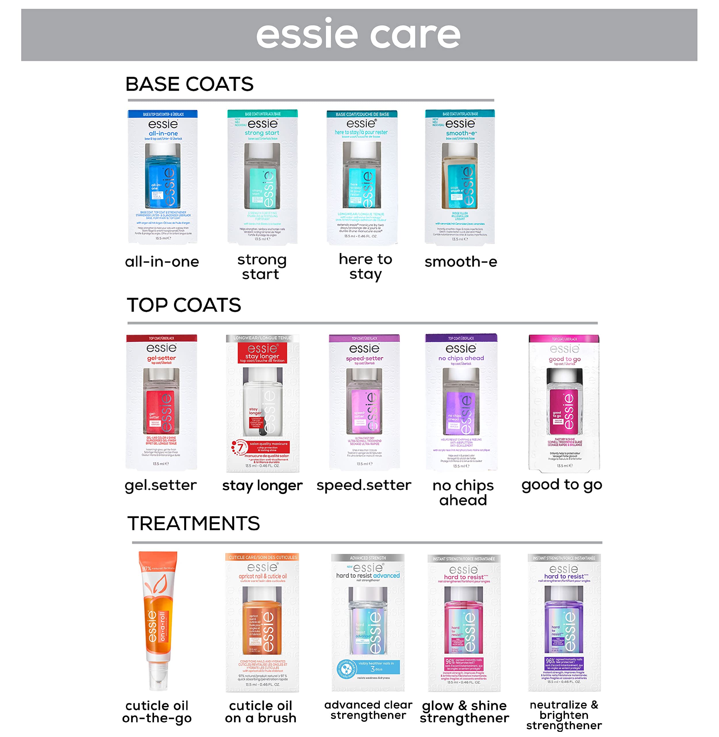 Logo végan 8-free Essie: sans cruauté et sans ingrédients animaux.