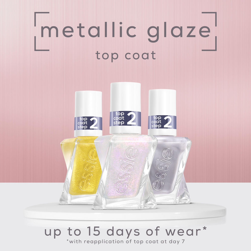 Top coat chrome lumineux sur couleur, effet métallique durable.