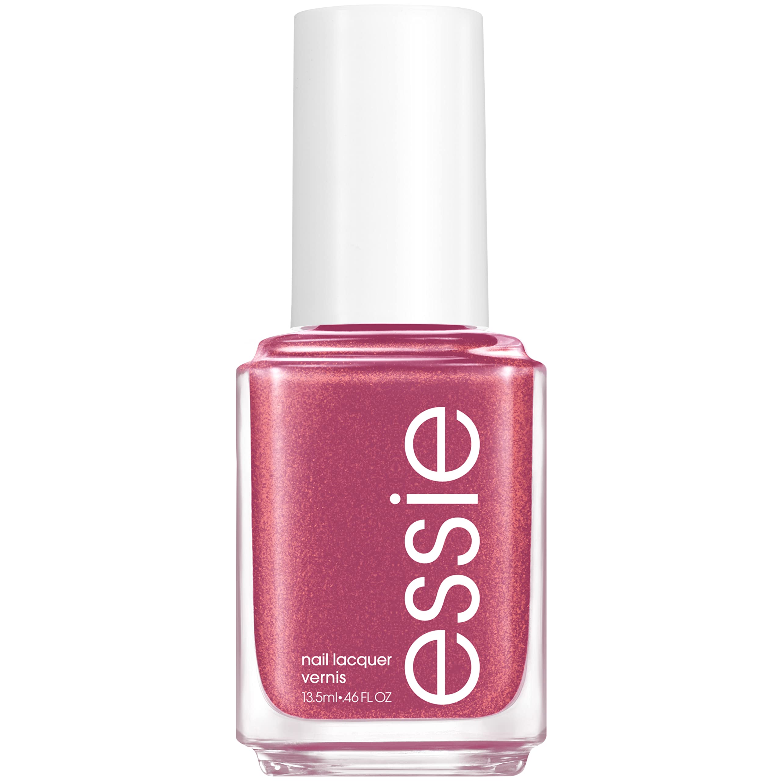 Vernis essie Ferris des regards mauve prune avec brillance pour une manucure chic