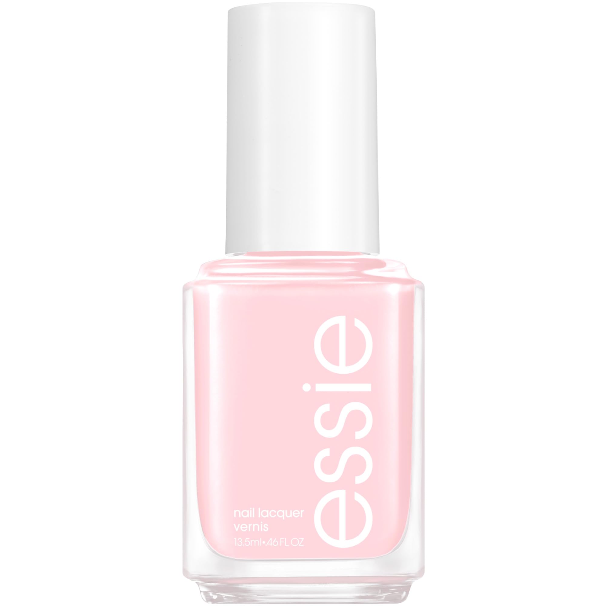 Vernis essie Fiji pastel rose, brillance durable pour des ongles soignés.