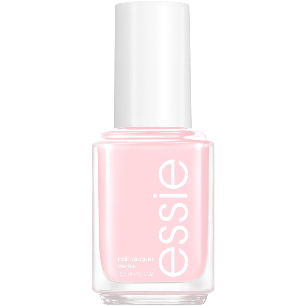 Vernis essie Fiji pastel rose, brillance durable pour des ongles soignés.