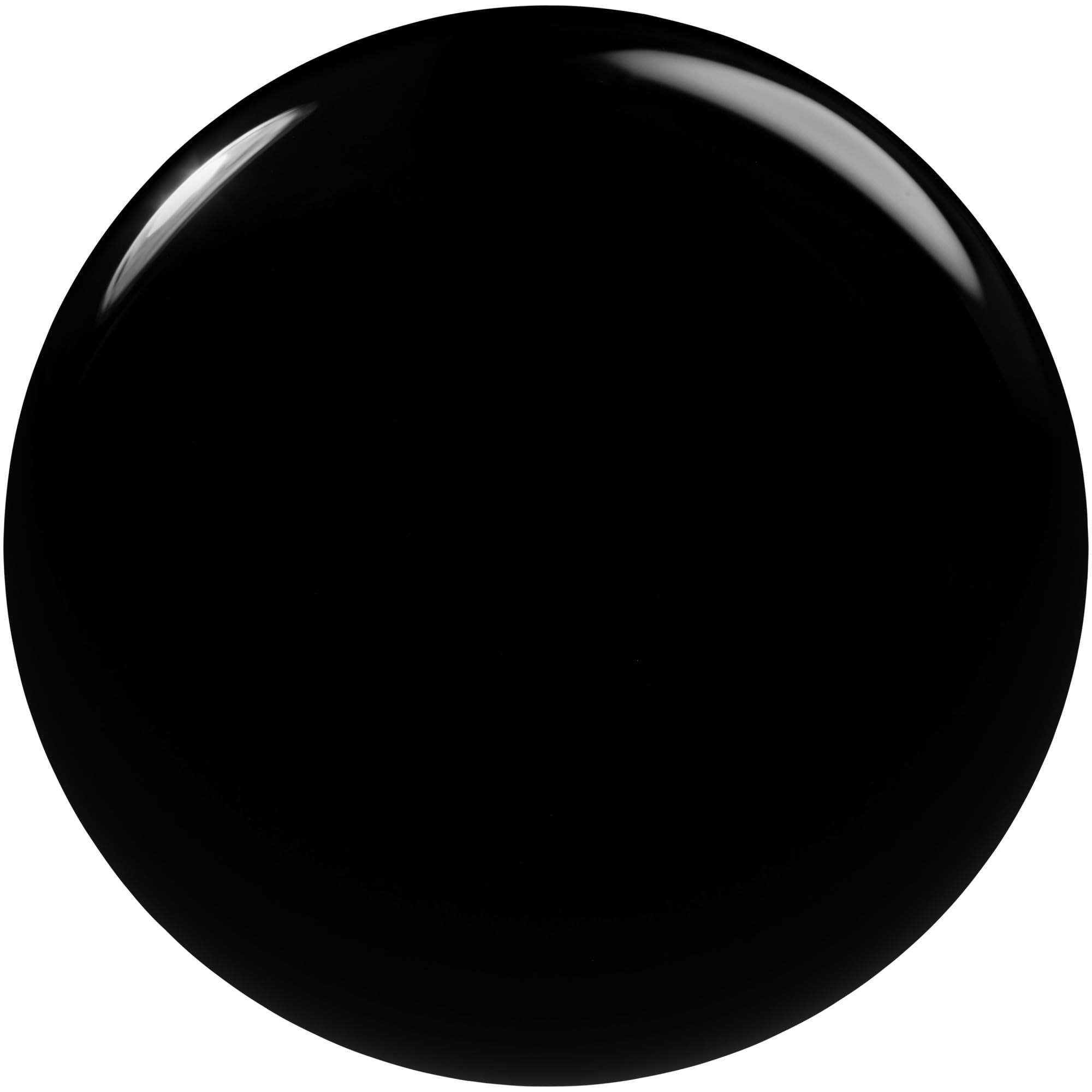 Vernis essie noir jet avec pinceau glissant pour une application fluide.